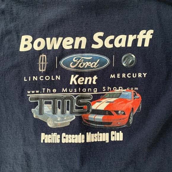 Ford Mustang T Shirt Classic Show Pacific Cascade Mustang Club 2010 - Picture 4 of 8